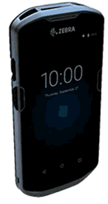A black cell phone with a clock AI-generated content may be incorrect.